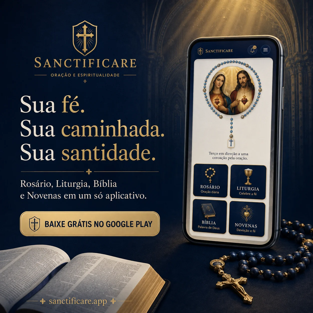Sanctificare — Plataforma de Oração, Liturgia e Espiritualidade